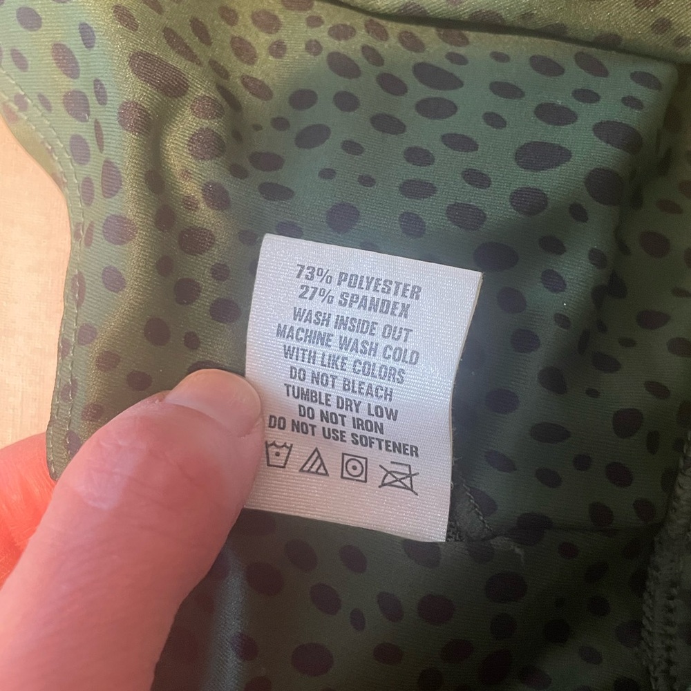 Zyia Spotted Pine Green and Black Bra Sz M - Picture 7 of 7